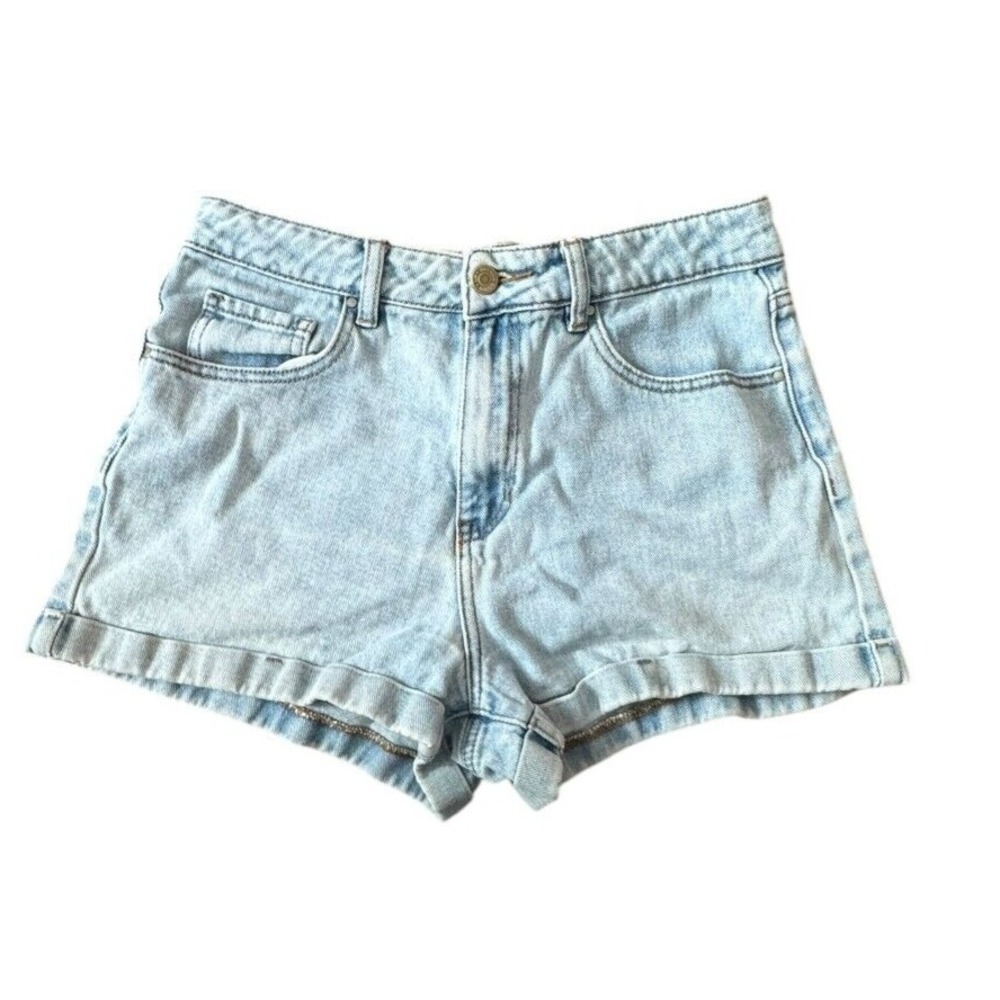 PacSun Mom Jean Cuffed Denim Shorts Size‎ 29 Light Wash Women's 90's festival